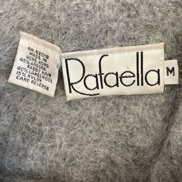 Rafaella Sweater PolkaDot Angora Rabbit Lambswool - Picture 3 of 3